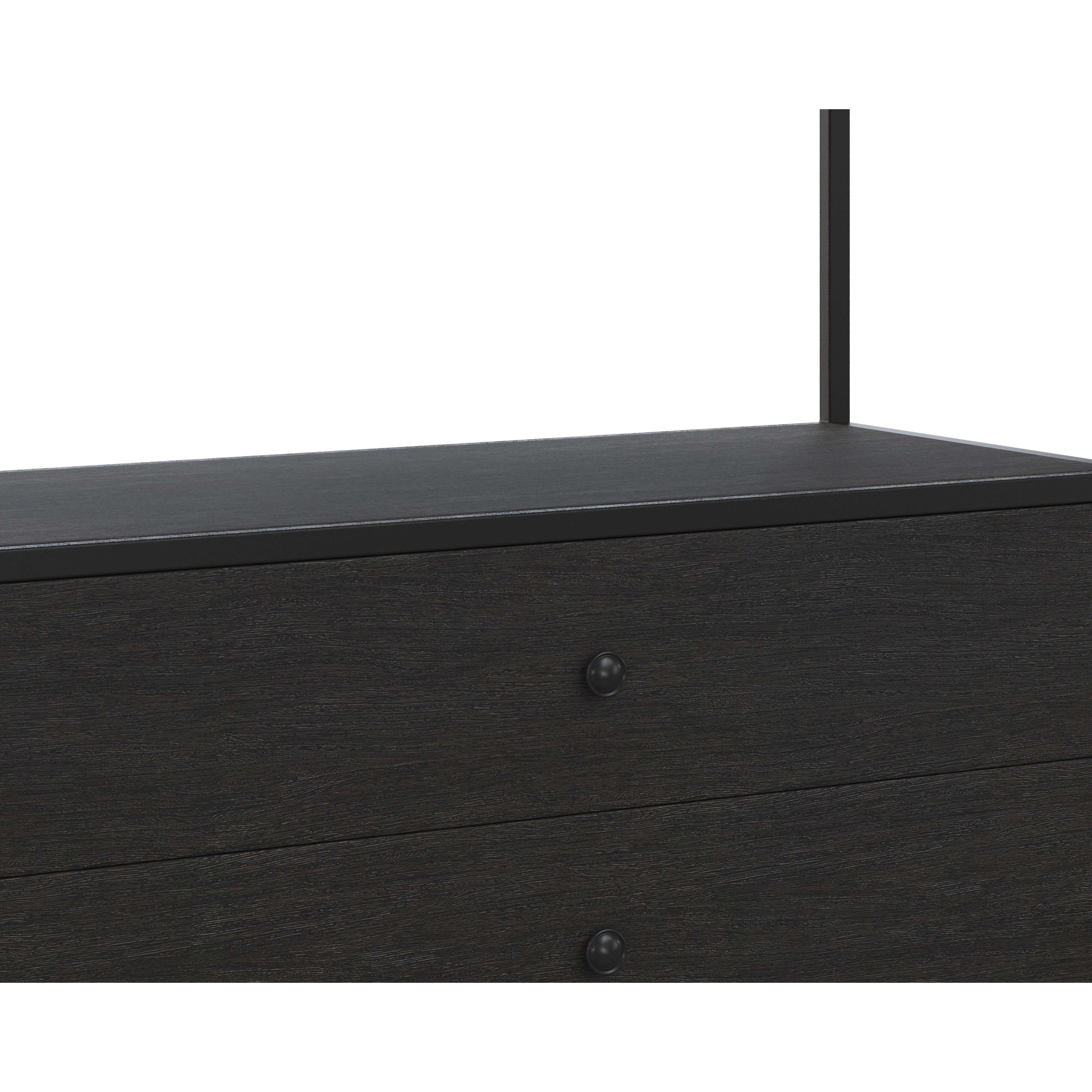 Norwood Grey / Black Bookcase